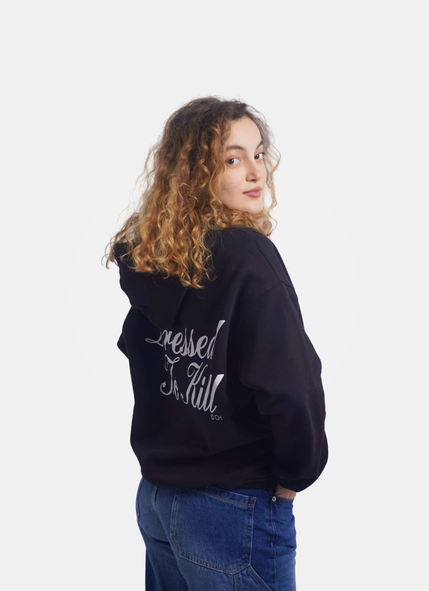 BLACK HOODIE ' DRESSED TO KILL '