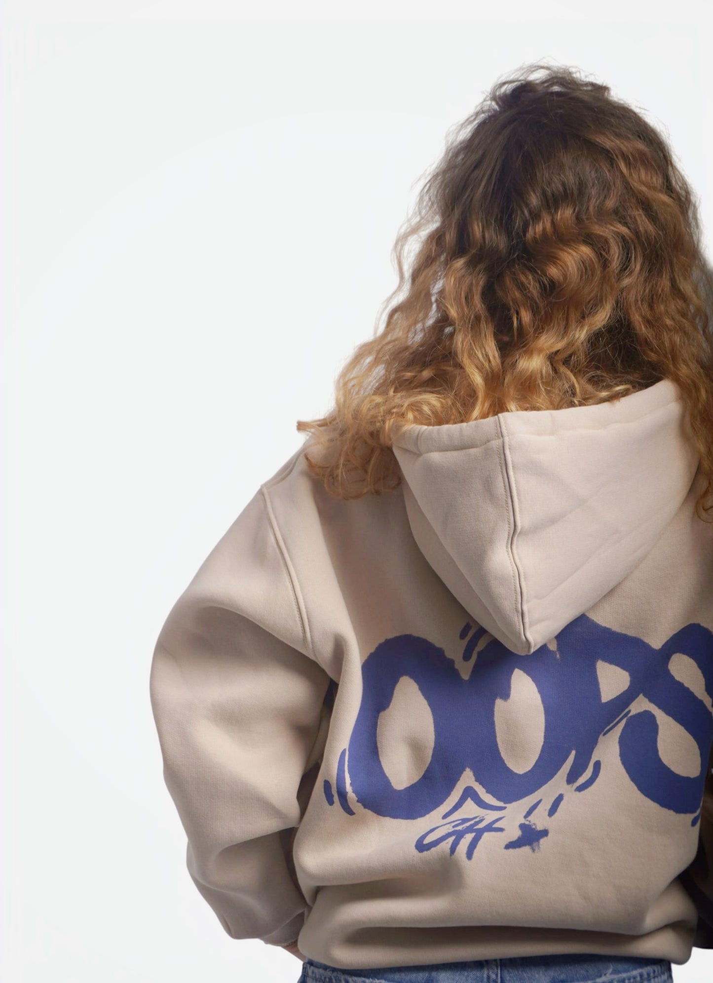 BEIGE HOODIE ' OOPS '