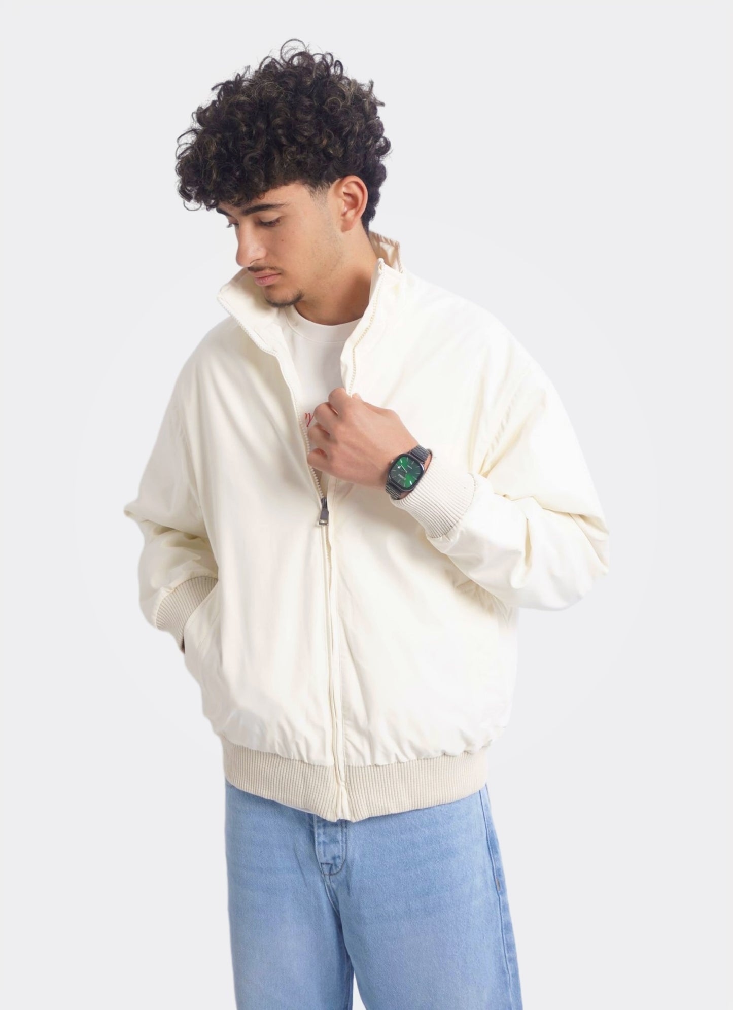 SIMPLE SOFT BEIGE JACKET