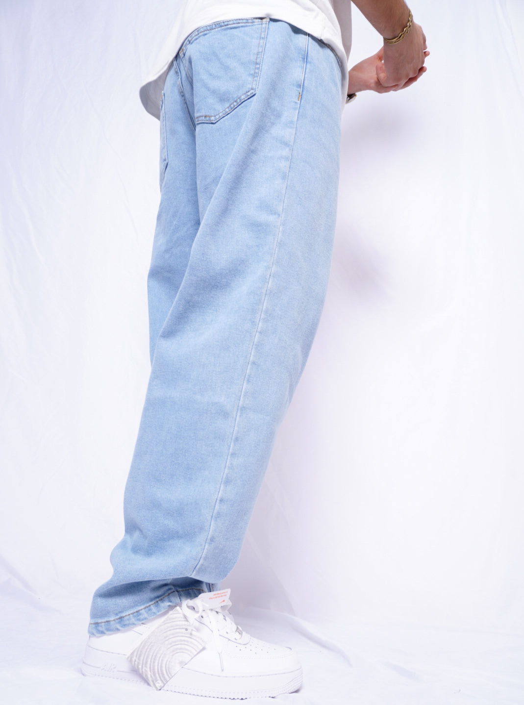 SIMPLE BAGGY JEANS - bleu clair
