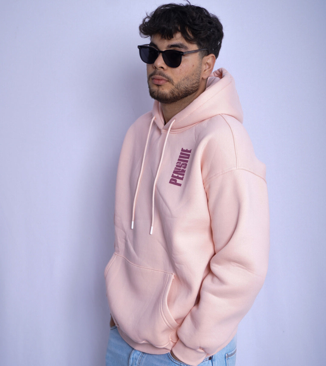 PINK HOODIE ' PENSIVE '