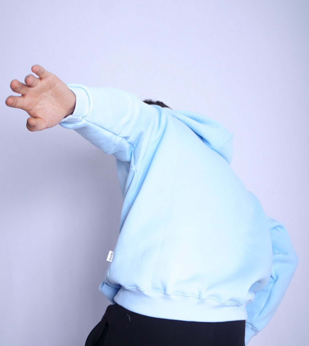 SKY BLEU HOODIE ' MAZE OF SPACE '