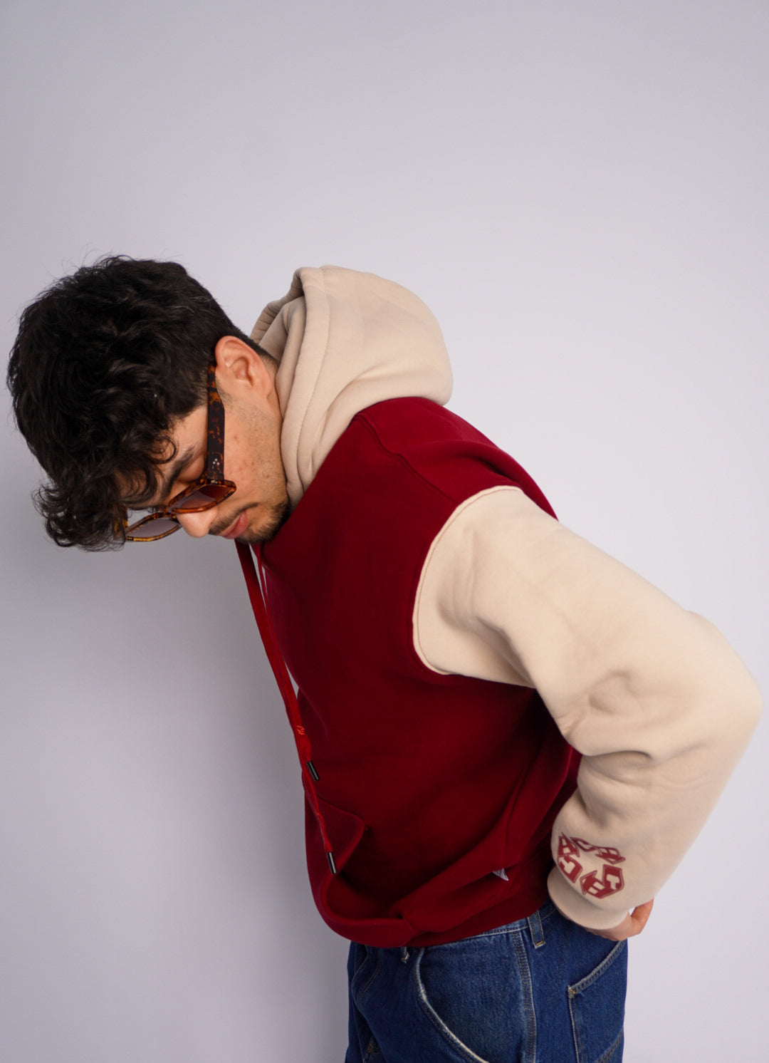 BURGUNDY HOODIE ' CARTHAGE '