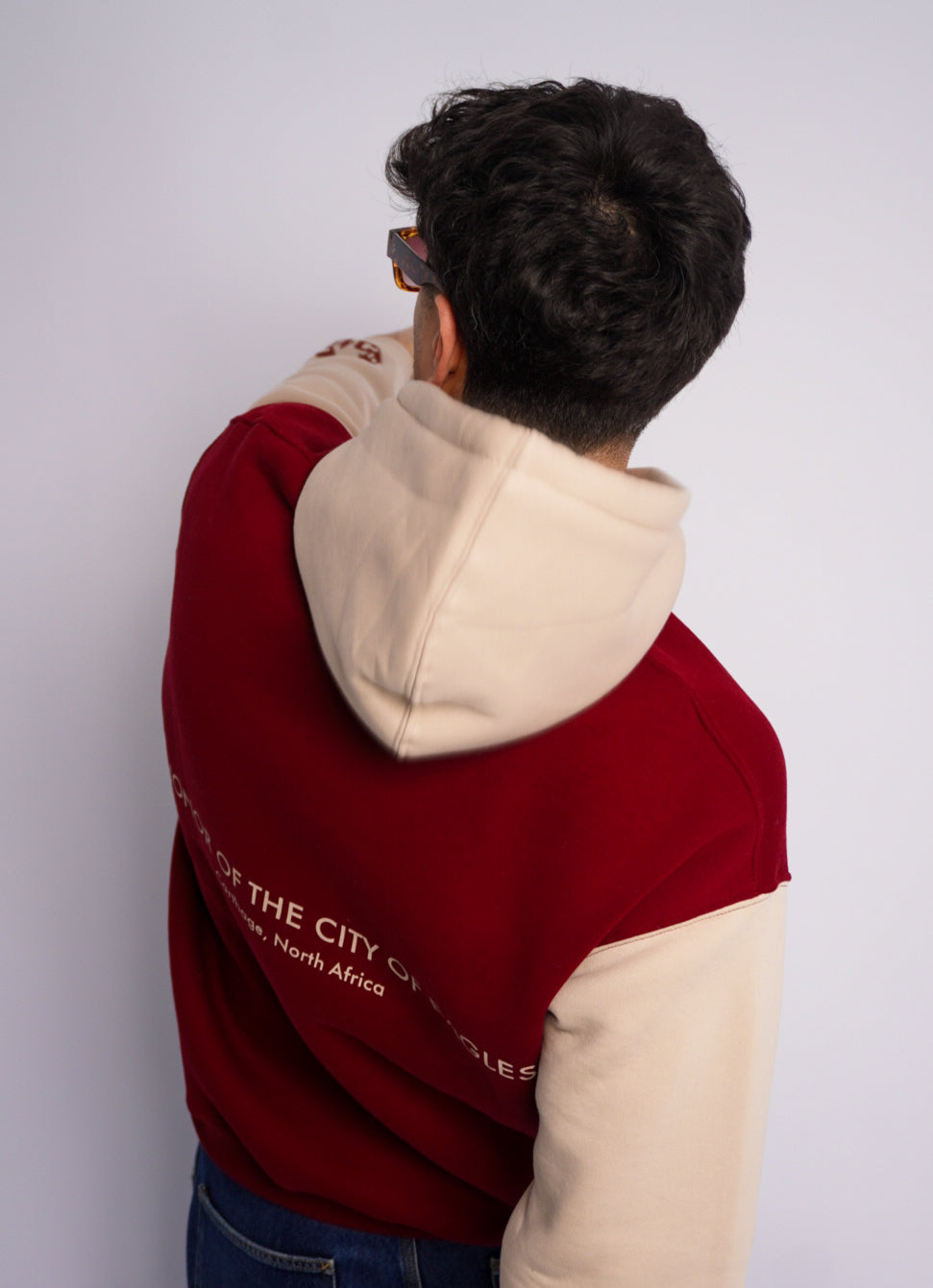 BURGUNDY HOODIE ' CARTHAGE '