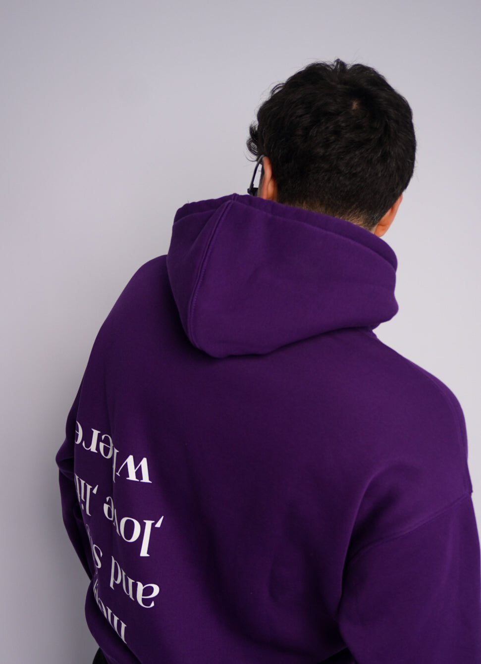PURPLE HOODIE ' LOVE '