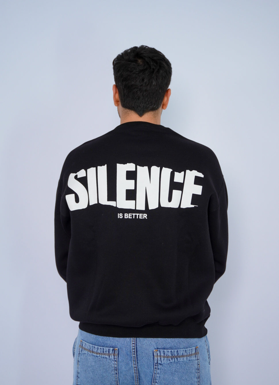 BLACK SWEAT SHIRT ' SILENCE '