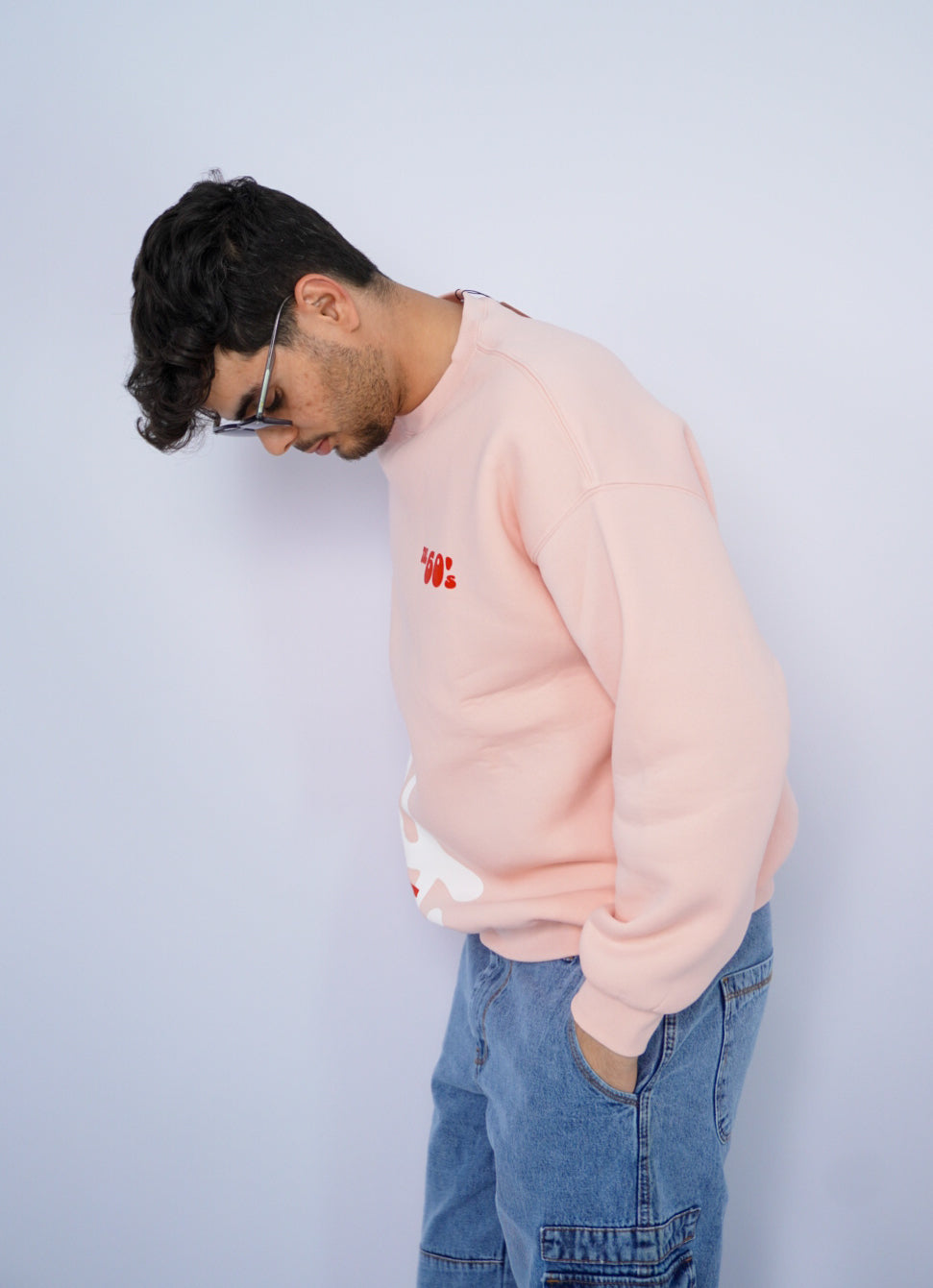 PINK SWEAT SHIRT ' 60'S '