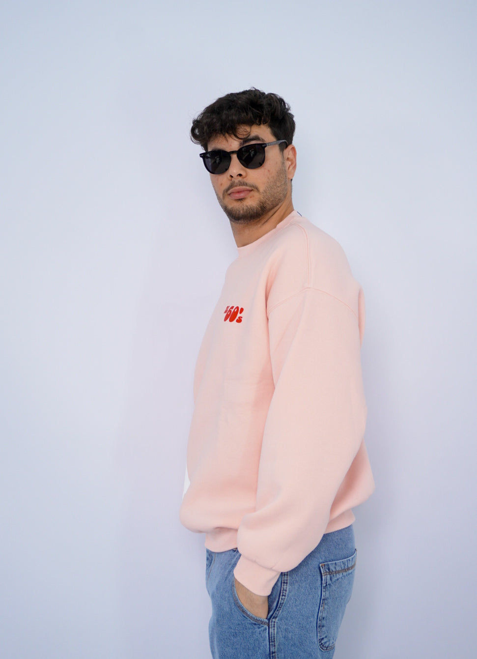 PINK SWEAT SHIRT ' 60'S '