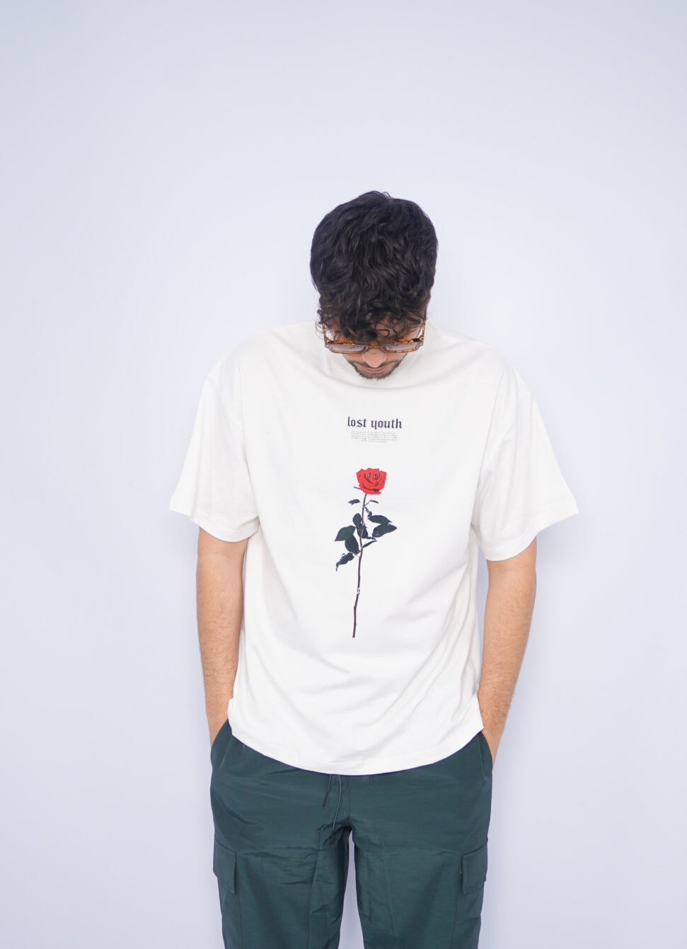 LOST YOUTH oversize t-shirt - WHITE