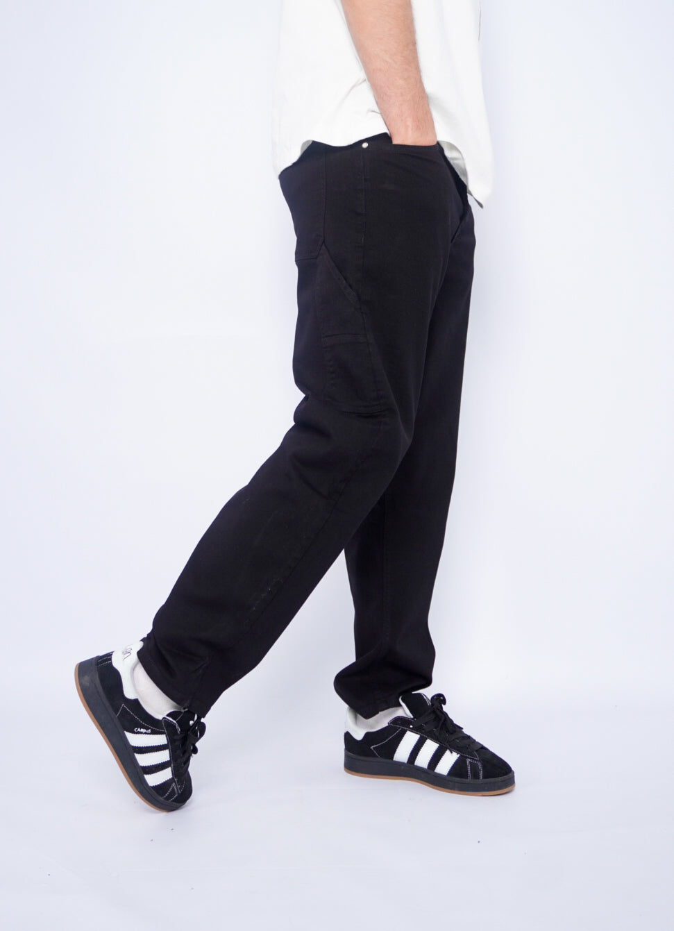 BAGGY JEANS ( 3 pocket ) - BLACK