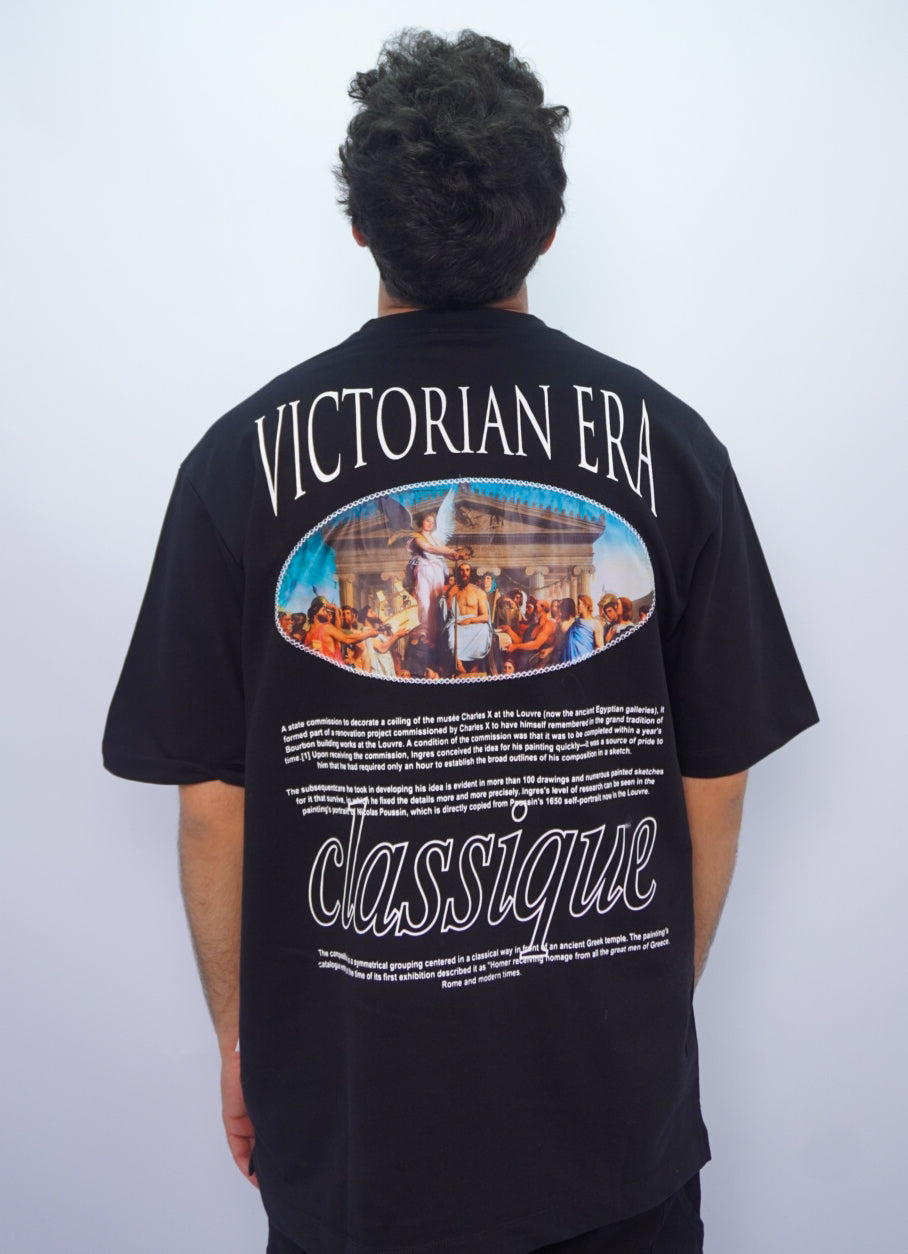 CLASSIQUE oversize t-shirt - BLACK