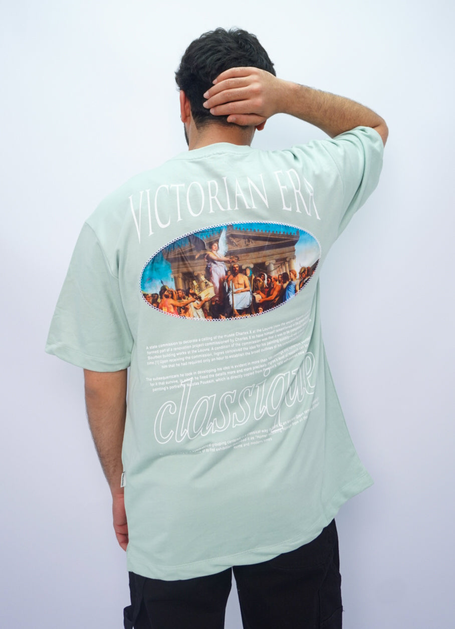 CLASSIQUE oversize t-shirt - GREEN WATER