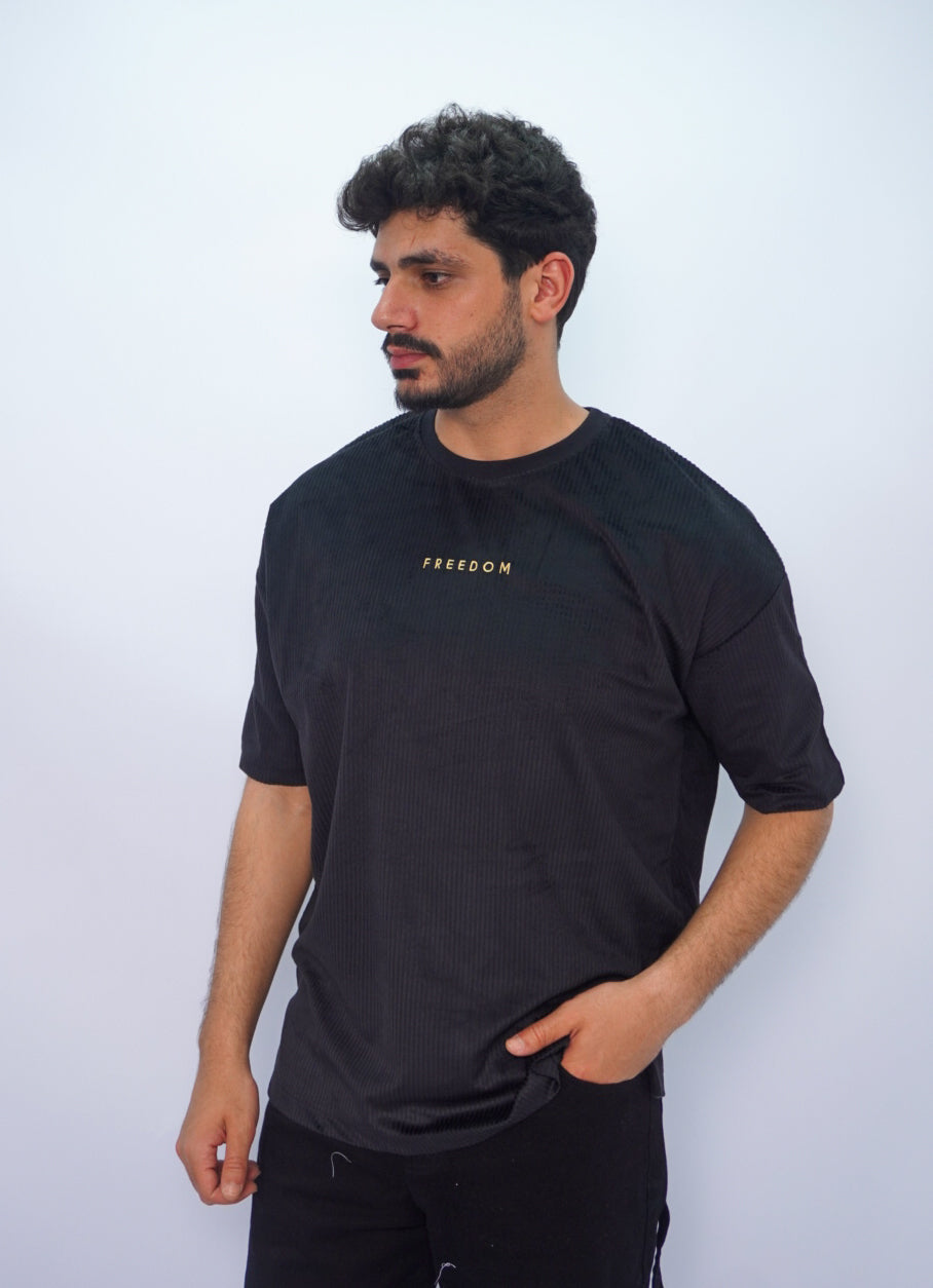 FREEEDOM oversize t-shirt - BLACK