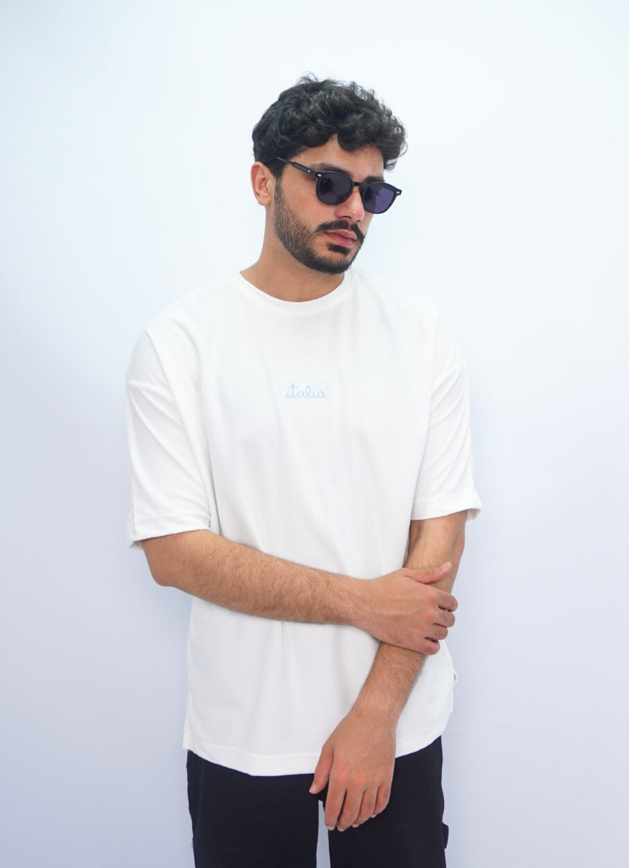 ITALIA oversize t-shirt - WHITE
