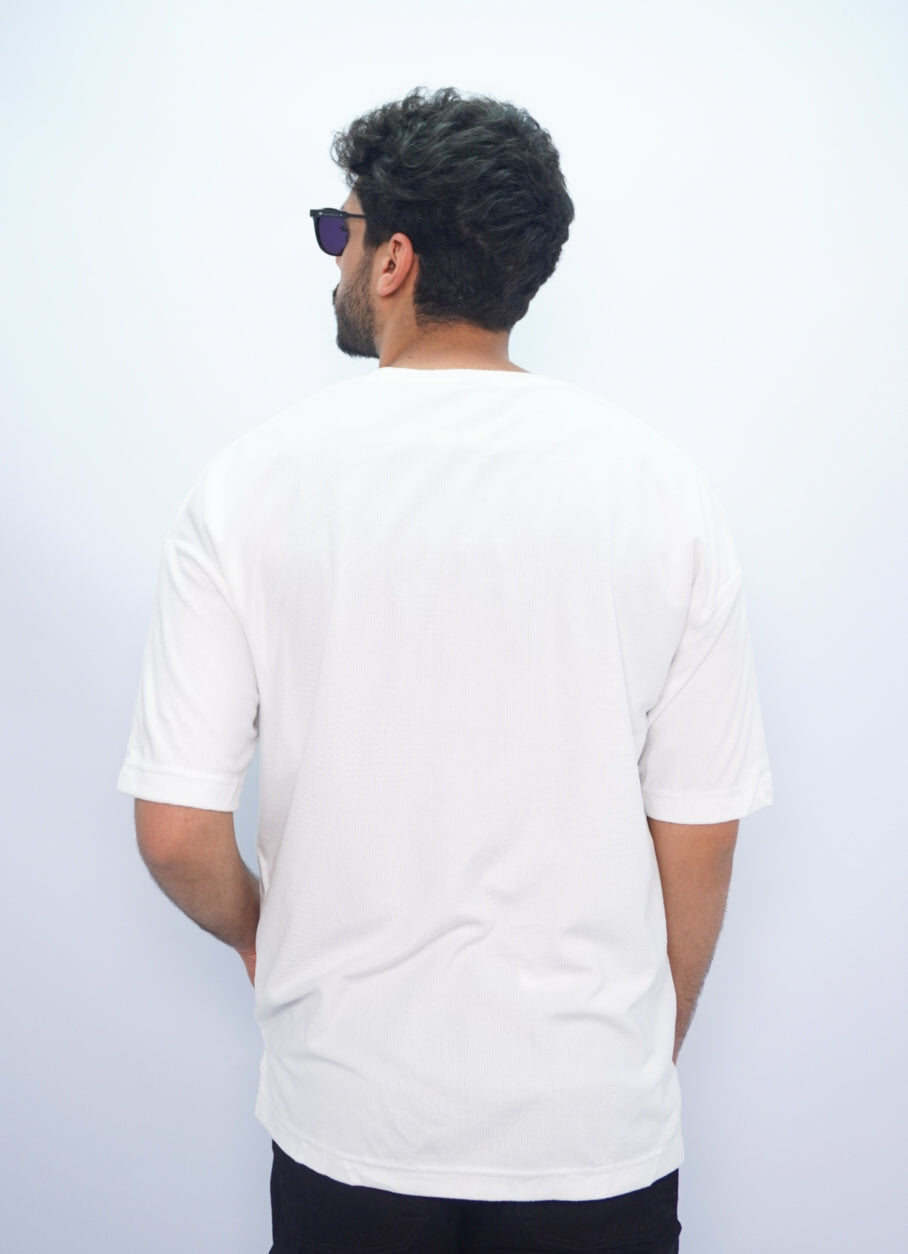 ITALIA oversize t-shirt - WHITE