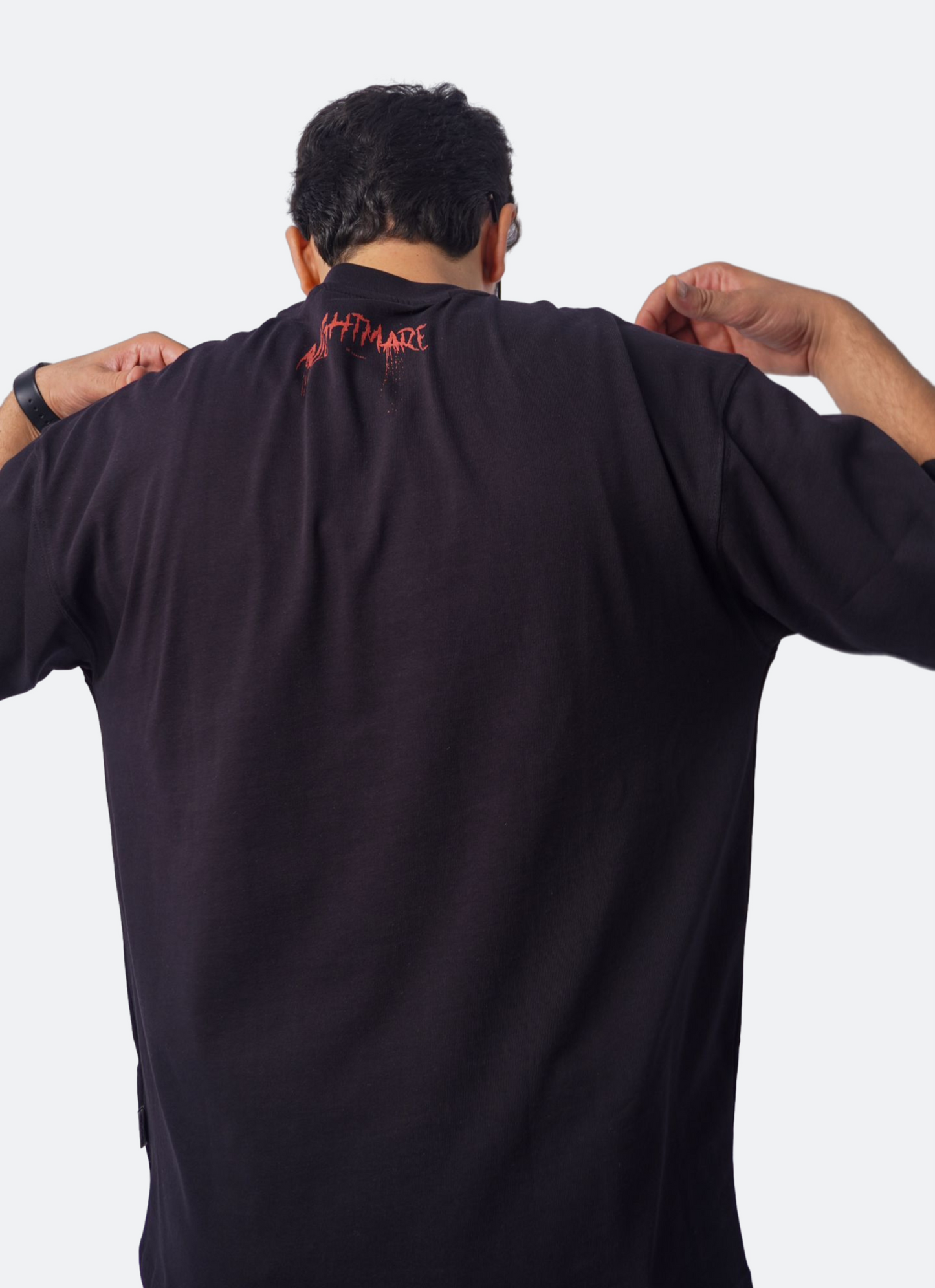 NIGHTMARE V2 oversize t-shirt - BLACK