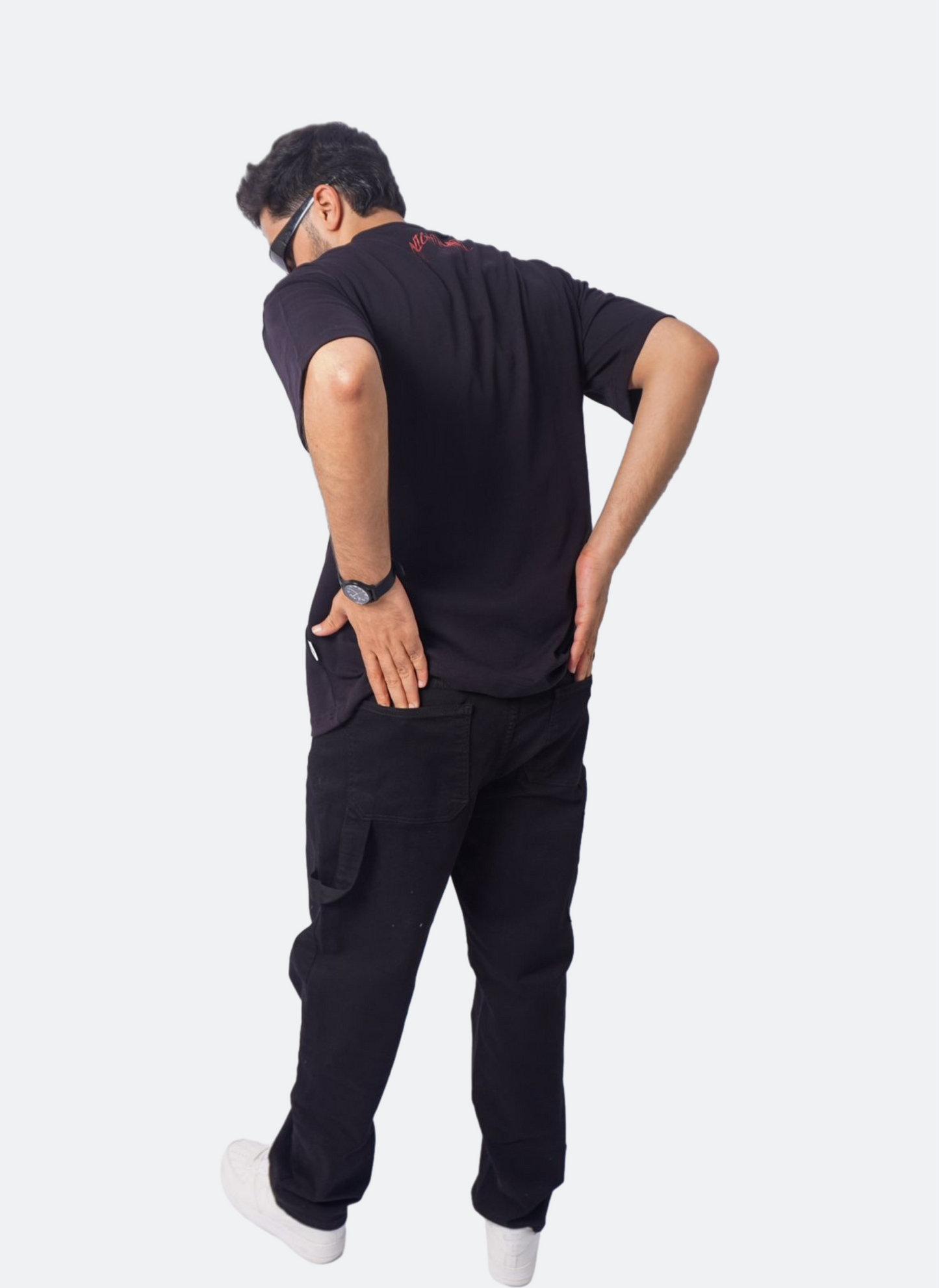 NIGHTMARE V2 oversize t-shirt - BLACK