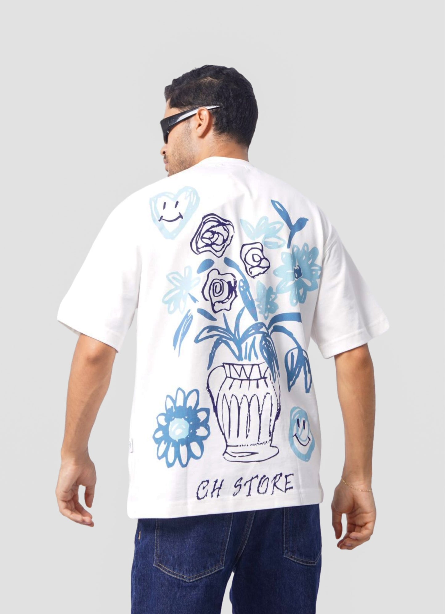 CH STORE oversize t-shirt - WHITE