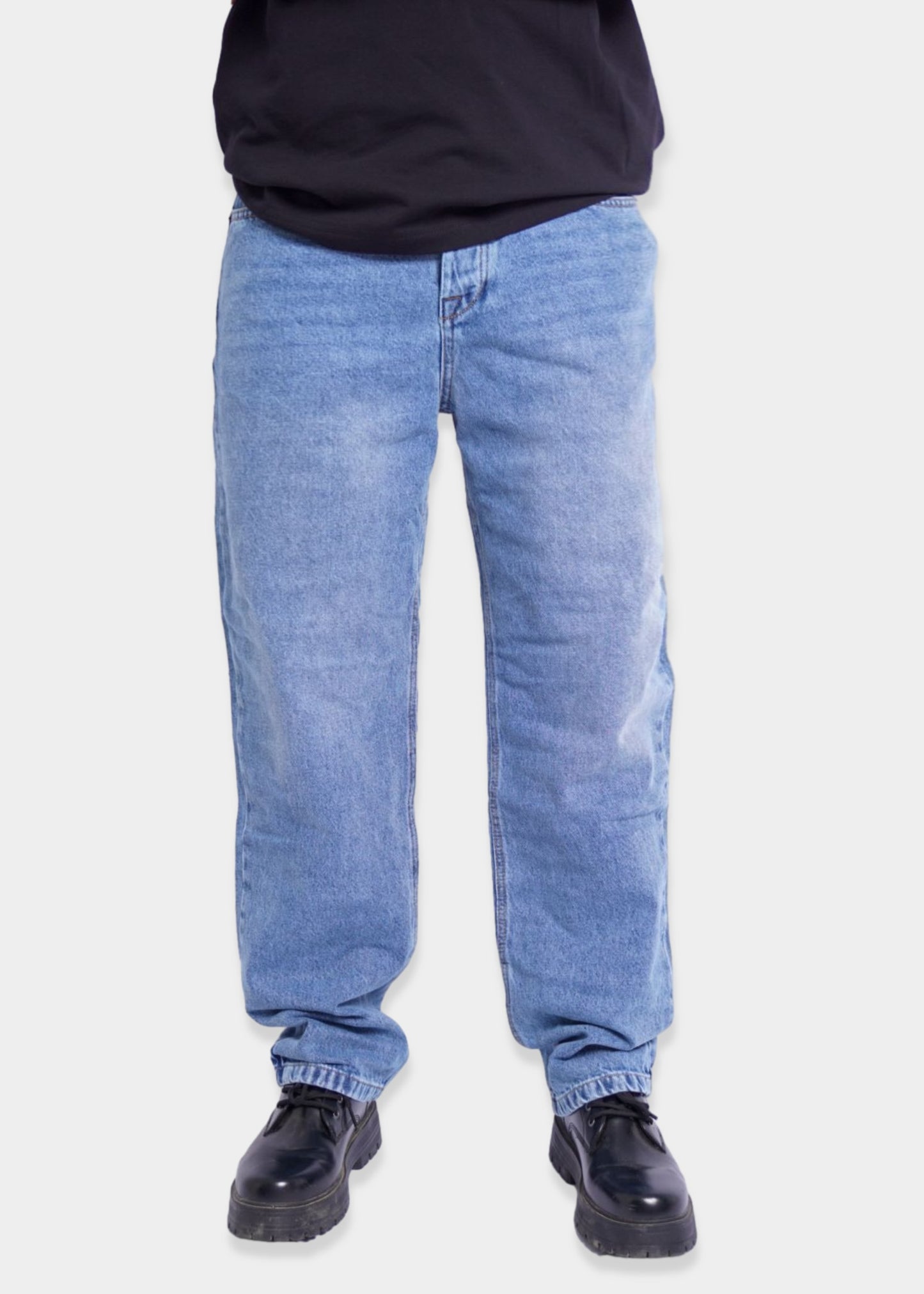 SIMPLE BAGGY JEANS - MEDIUM BLEU