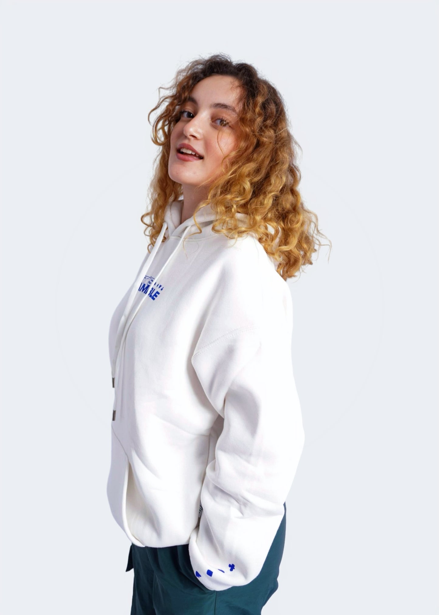 WHITE HOODIE ' LOVE IS A GAME '