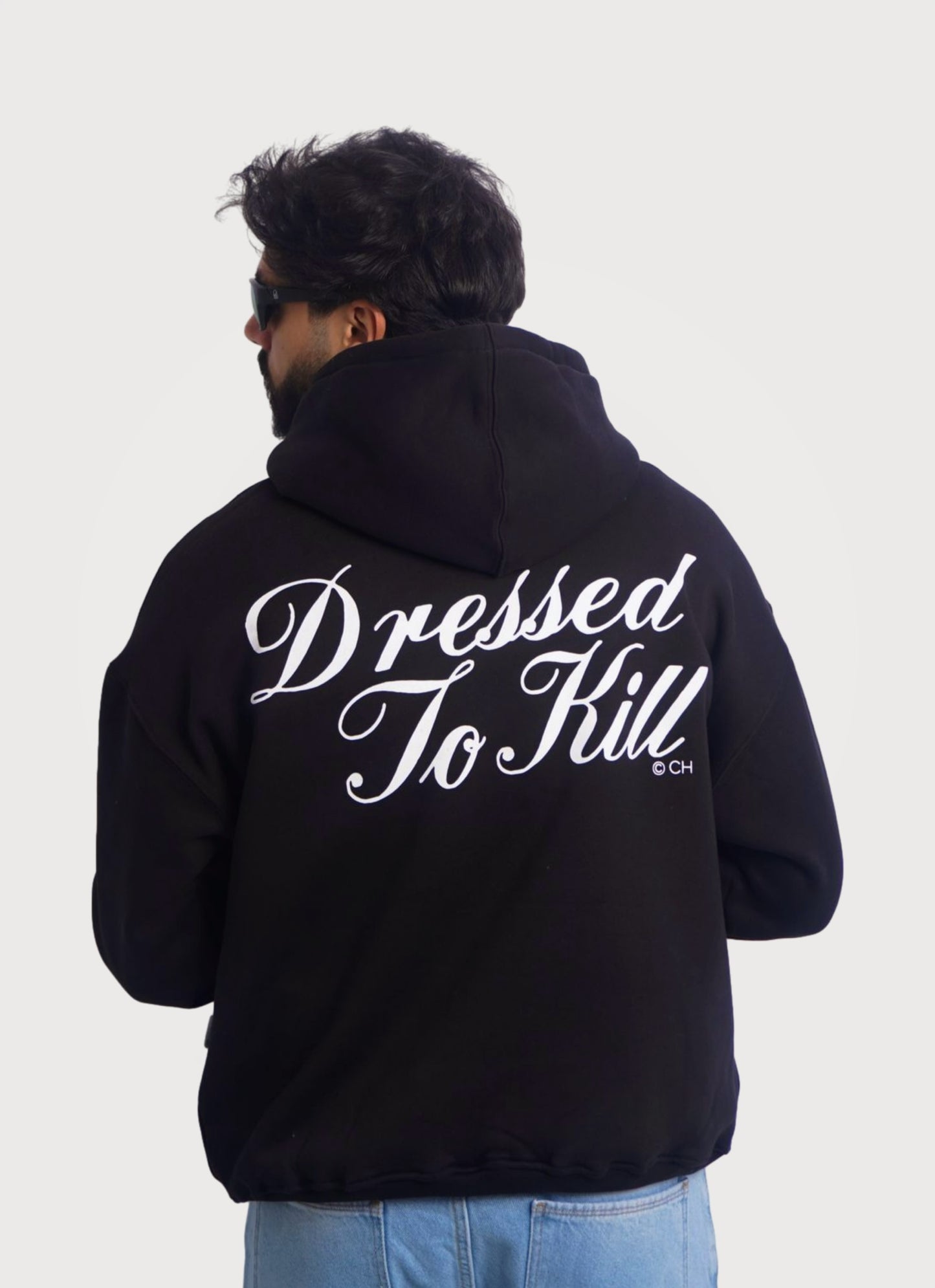 BLACK HOODIE ' DRESSED TO KILL '