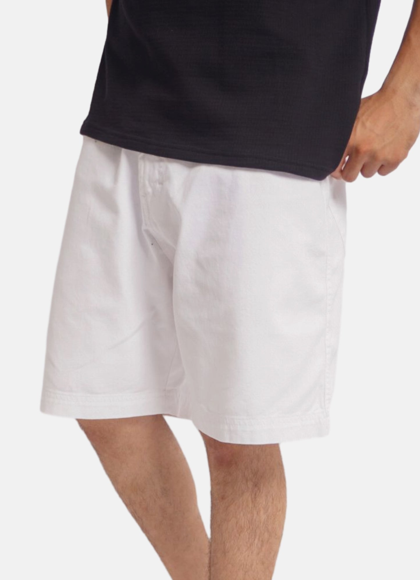 SIMPLE WHITE BERMUDA - white