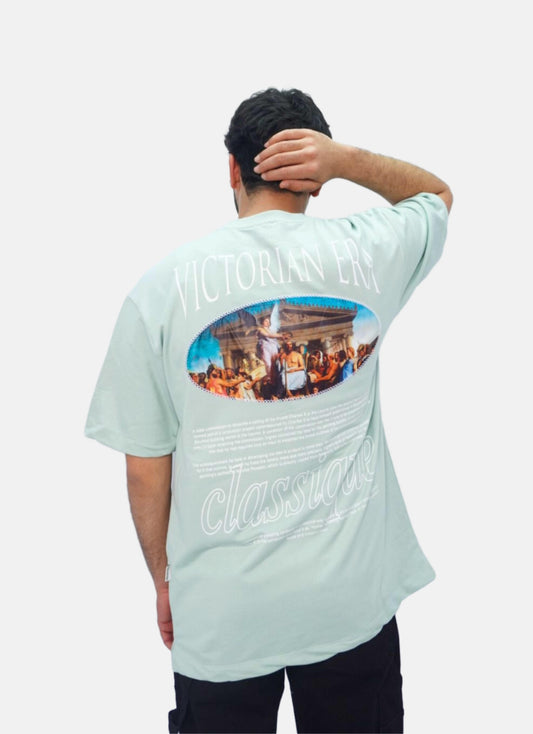 CLASSIQUE oversize t-shirt - GREEN WATER