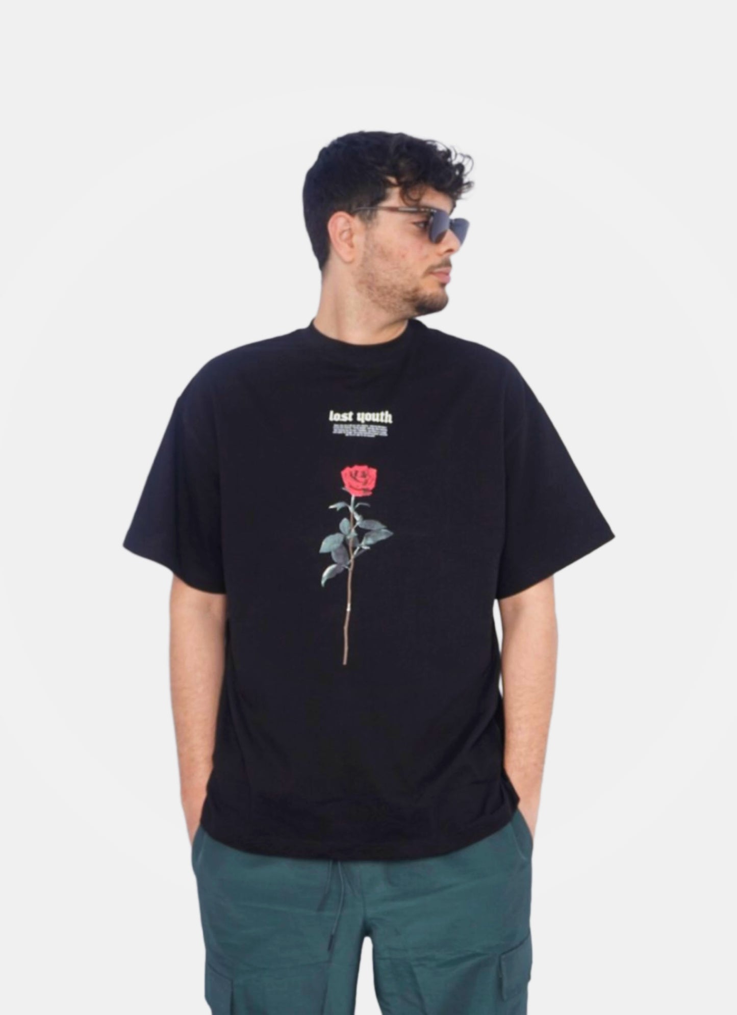LOST YOUTH oversize t-shirt - BLACK