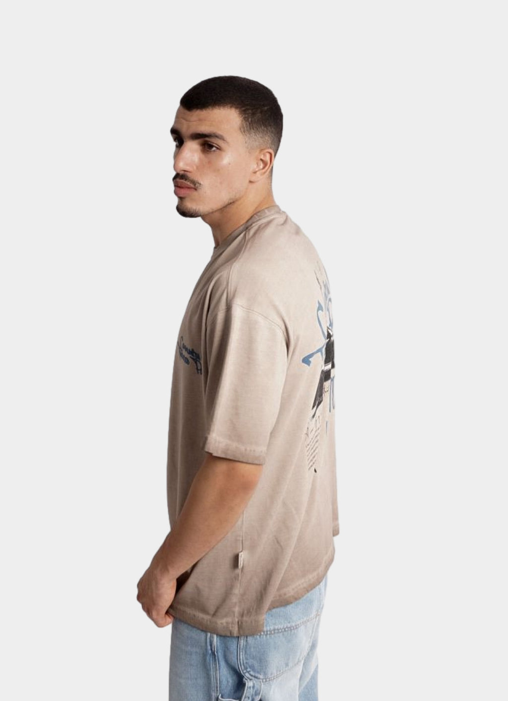 TALENTED PEOPLE oversize t-shirt - MOCHA