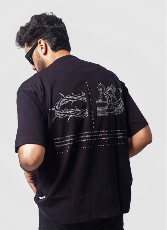 King oversize t-shirt - BLACKi