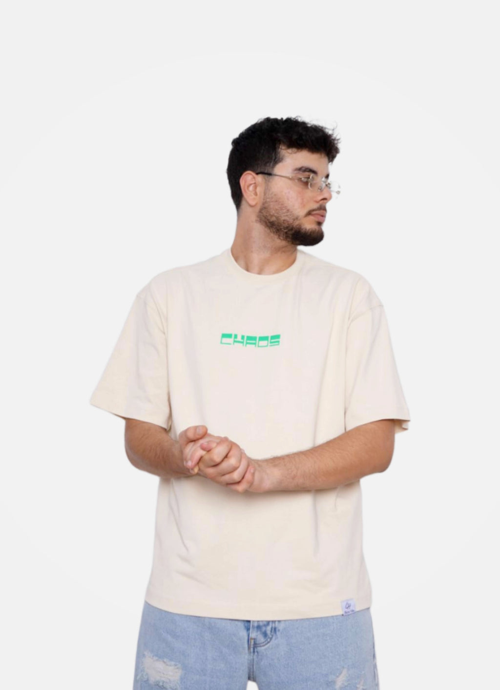 CHAOS oversize t-shirt - BEIGE