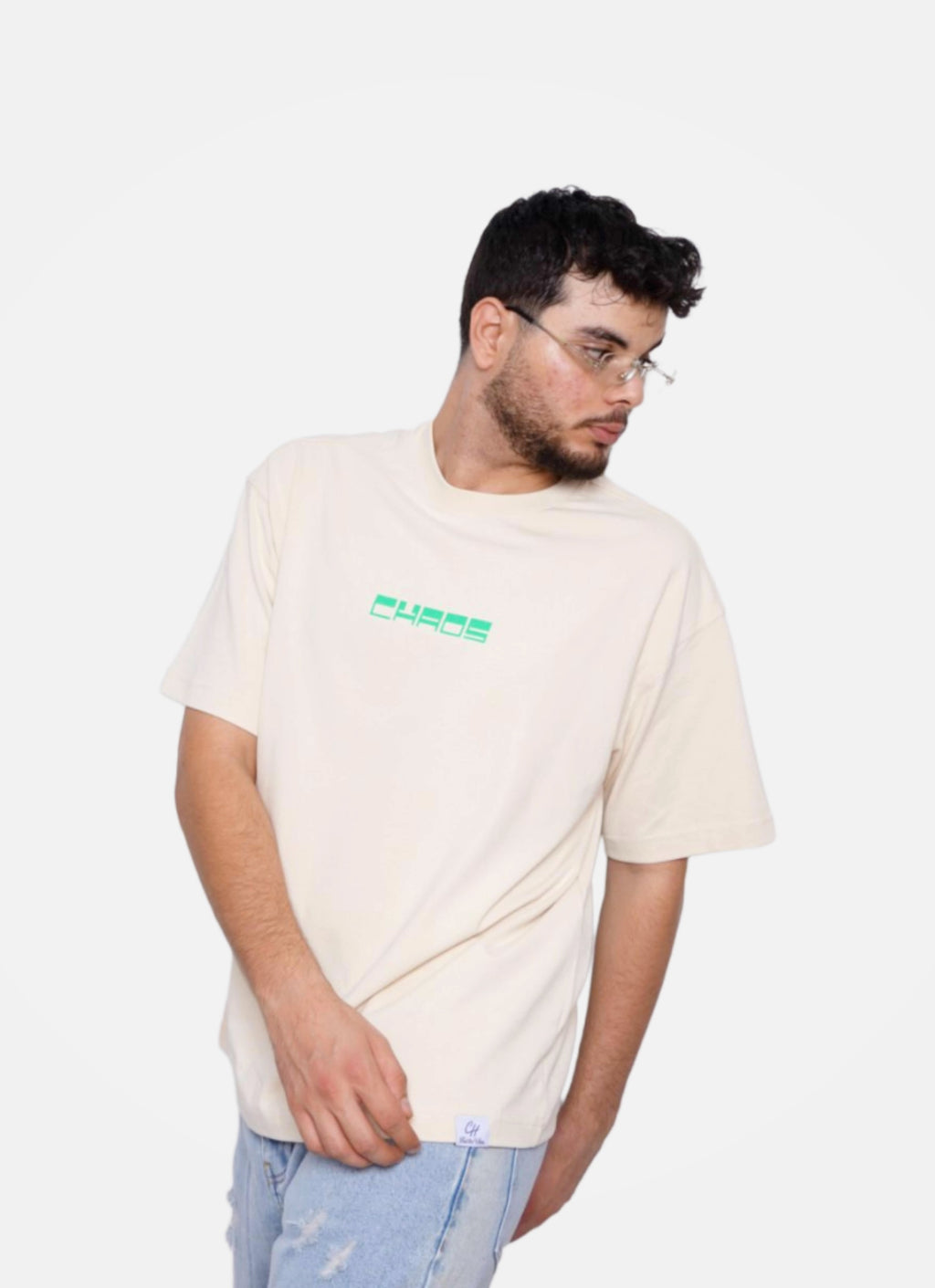 CHAOS oversize t-shirt - BEIGE