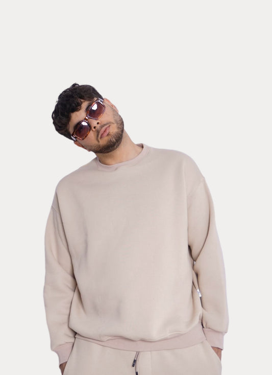 SIMPLE BEIGE SWEAT-SHIRT