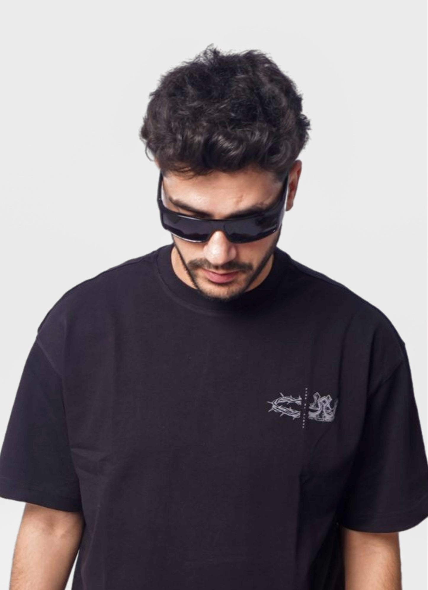 King oversize t-shirt - BLACKi