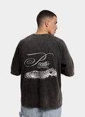 POETIC oversize t-shirt - WASHED BLACK