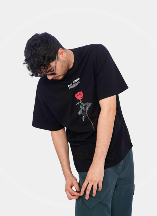 LOST YOUTH oversize t-shirt - BLACK