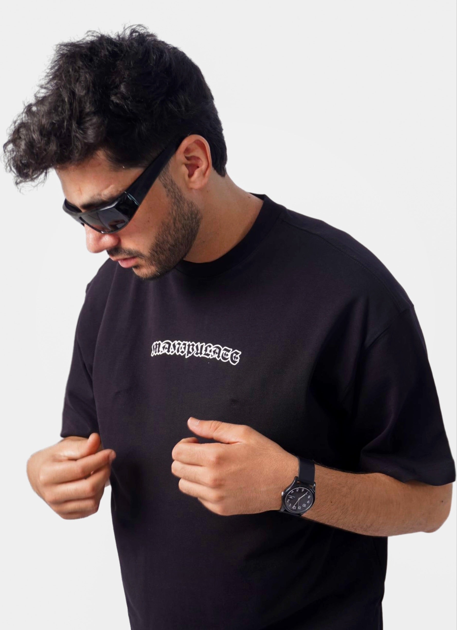 MANIPULATE oversize t-shirt - BLACK