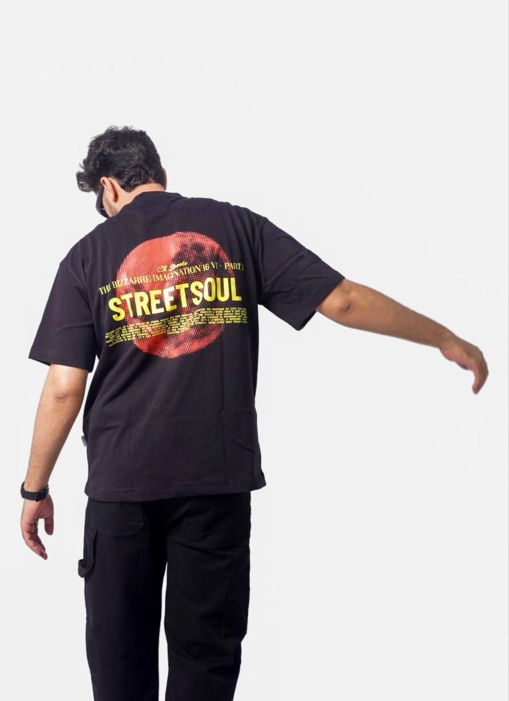 STREETSOUL oversize t-shirt - BLACK