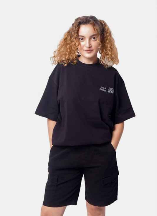 King oversize t-shirt - BLACKi