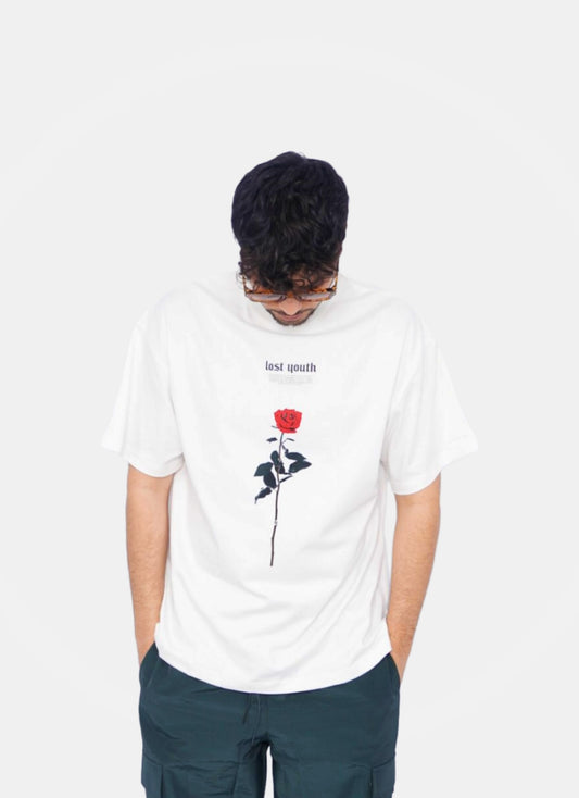 LOST YOUTH oversize t-shirt - WHITE