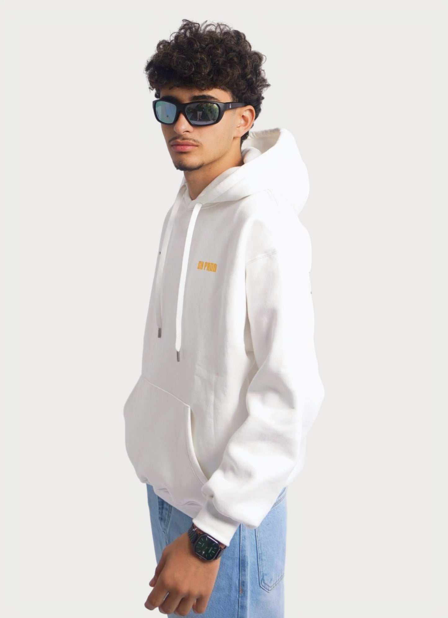 WHITE HOODIE ' MENTALITY '