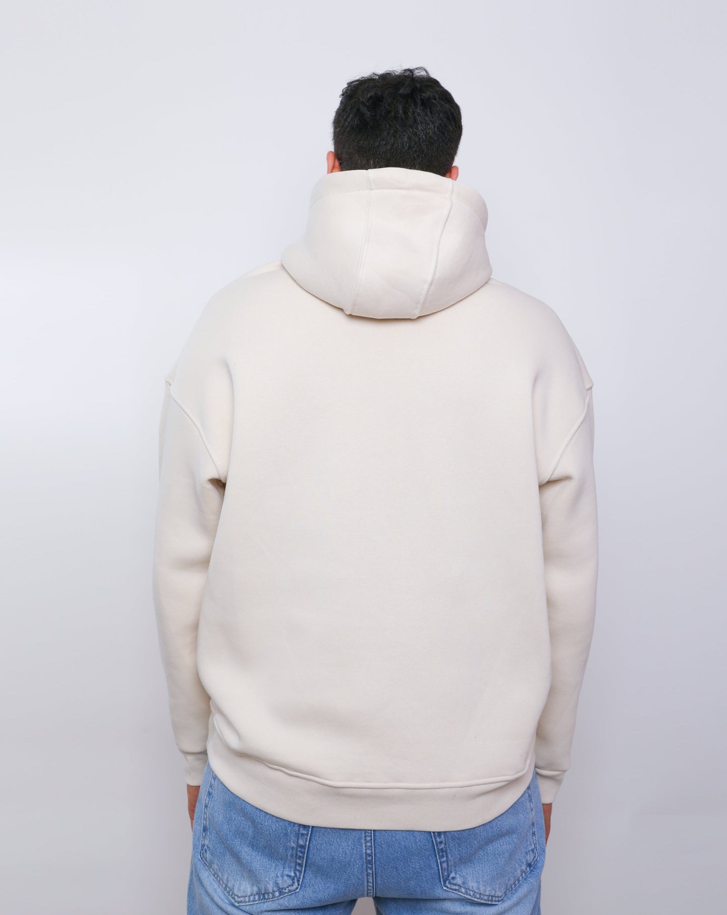 simple beige hoodie