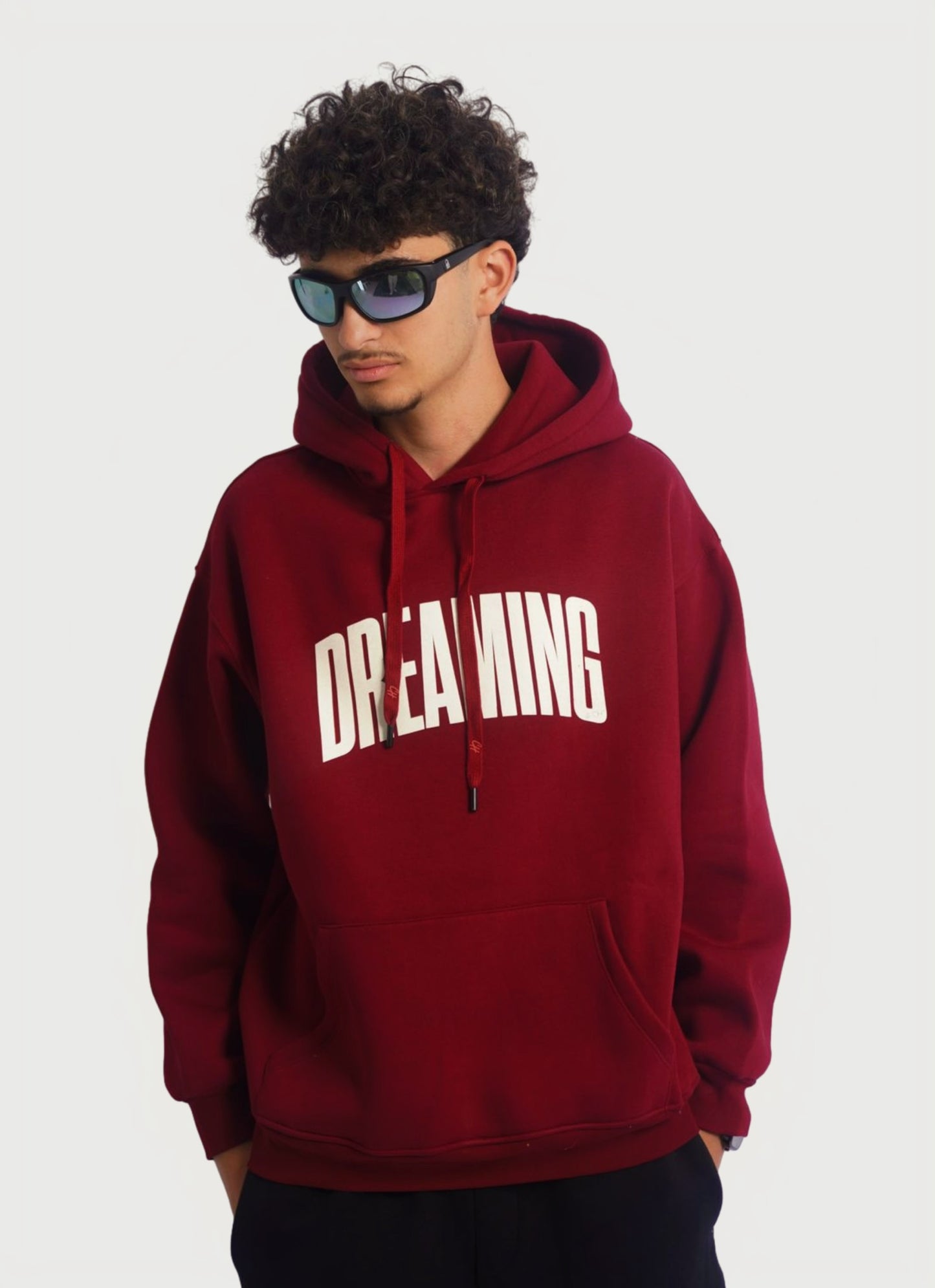BURGUNDY HOODIE ' DREAMING '