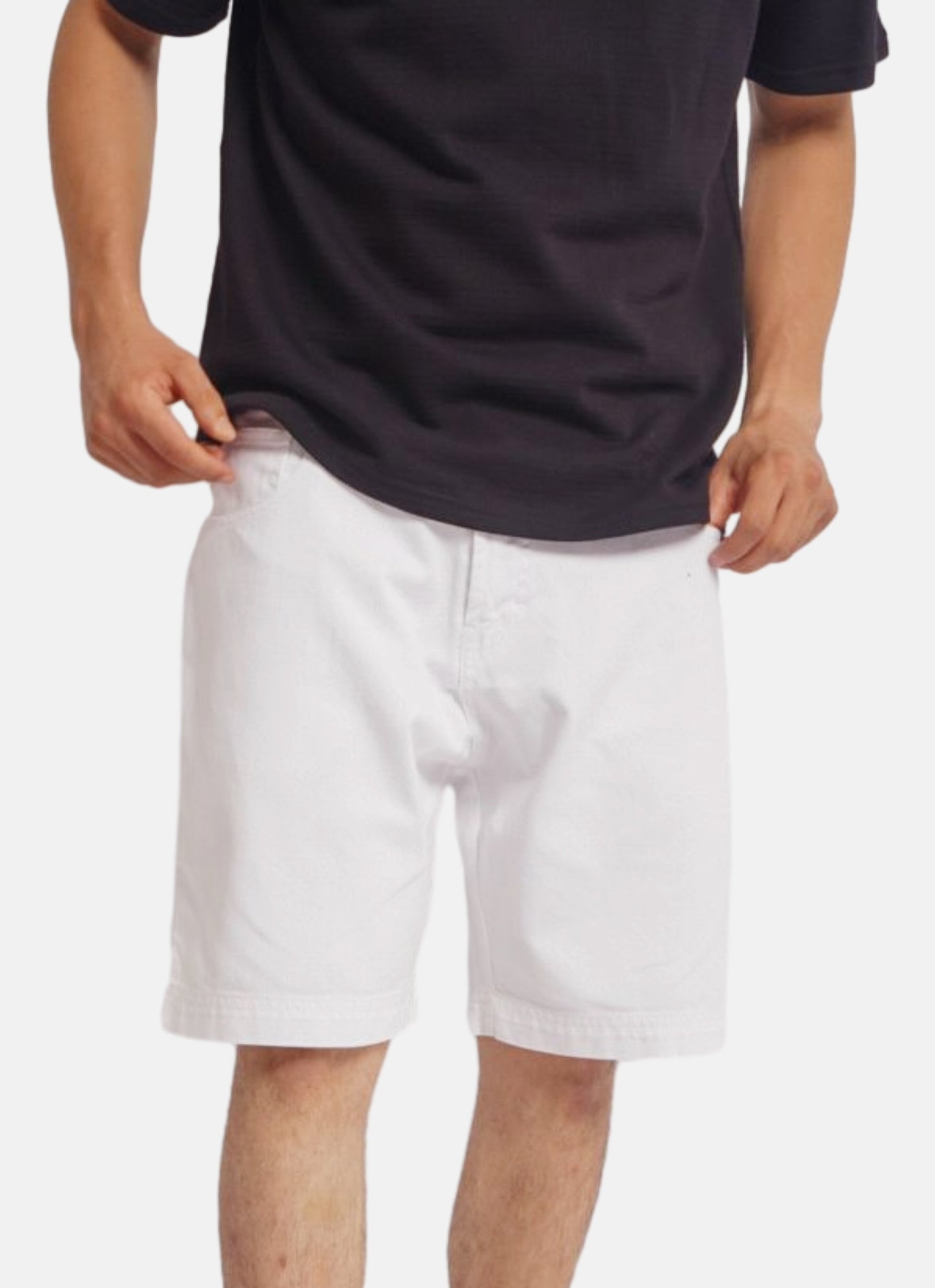 SIMPLE WHITE BERMUDA - white
