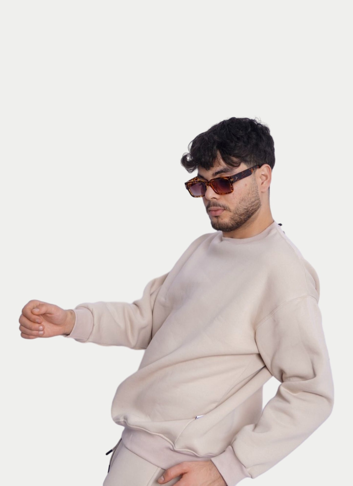 SIMPLE BEIGE SWEAT-SHIRT