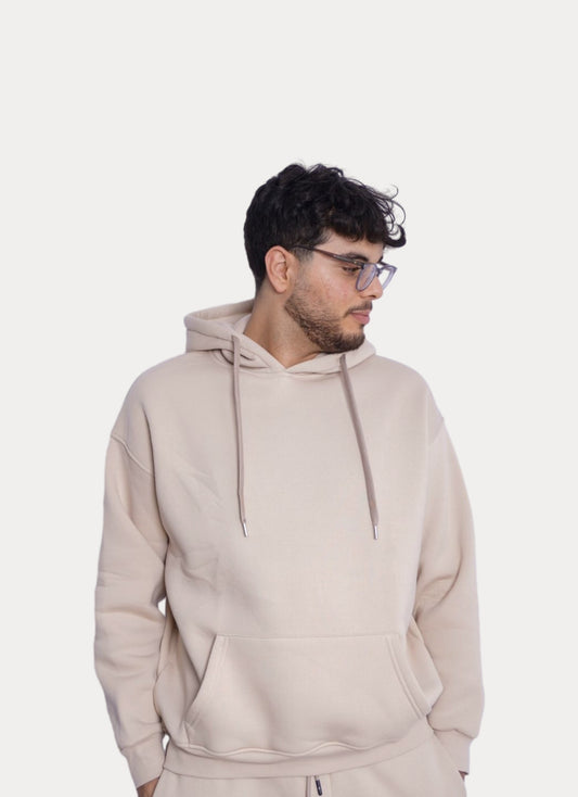 SIMPLE BEIGE HOODIE