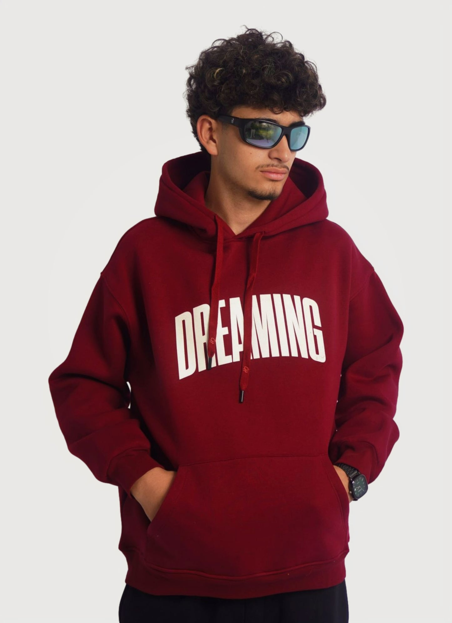 BURGUNDY HOODIE ' DREAMING '