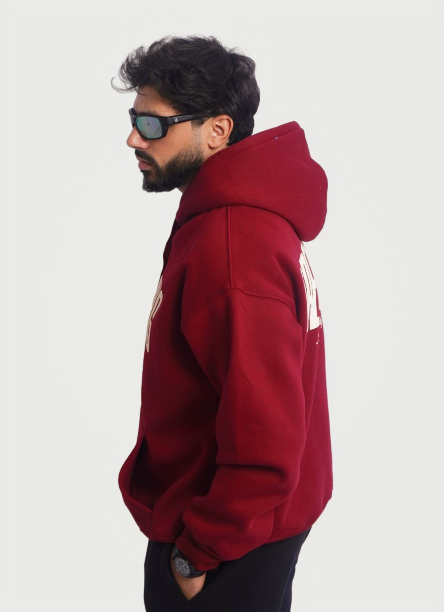 BURGUNDY HOODIE ' DREAMING '