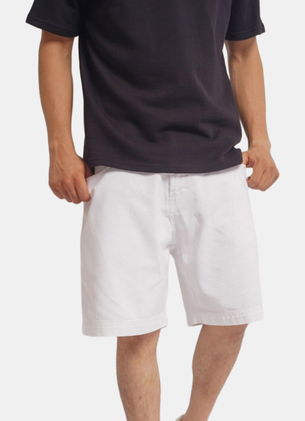 SIMPLE WHITE BERMUDA - white