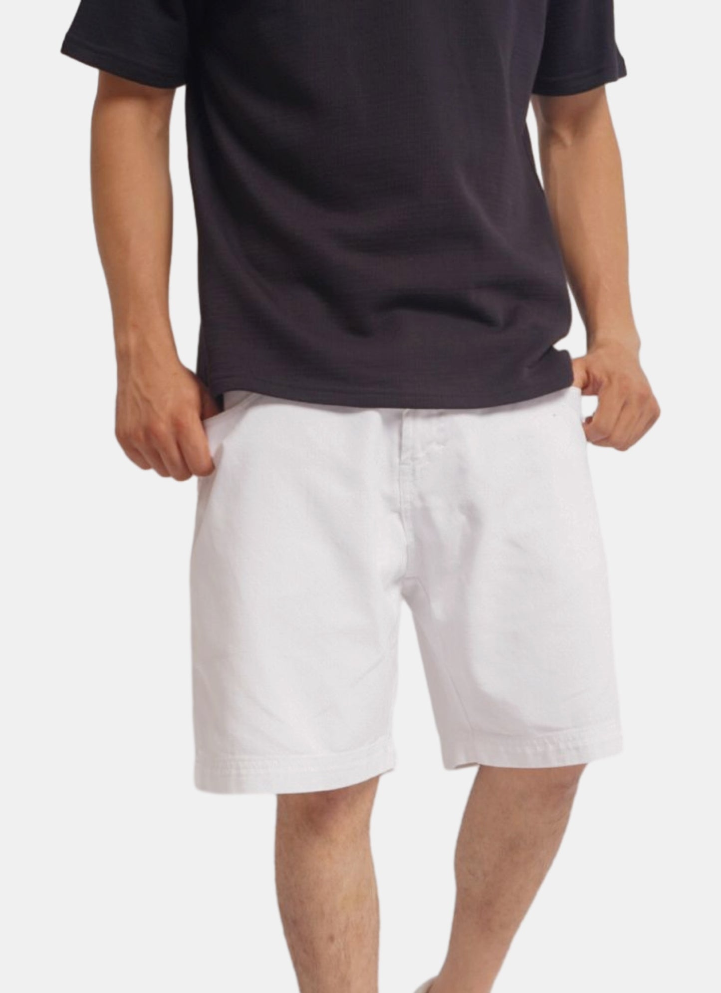 SIMPLE WHITE BERMUDA - white